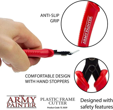 Plastic Frame Cutter For Miniatures Stainless Steel Flush Cutter With Safety Grip Handle Side Snips For Miniature Fantasy Tabletop Wargaming Hobby Tools For Hobbyists