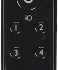 IoDigital Shower and Vertical Spa Remote in Black Wireless Controller front view with buttons and Moen logo