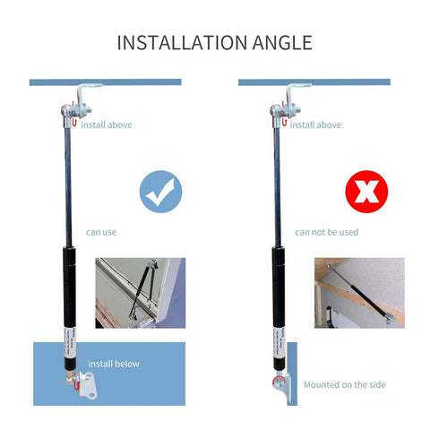 Beefy 300N Gas Struts Set Of 2 10 Inch Lift Supports With L Mounts Installation Diagram For Trap Doors And Lids