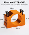 52mm mount bracket for CNC spindle motor 500W with power control box, 12000 RPM, 600 mN.m torque, ER11 chuck, high precision.