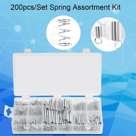Check Out This Awesome 200 Piece Spring Kit With 20 Solid Sizes For All Your Gadget Fixes And Diy Projects Featuring Easy Storage Box That Lets You Grab The Right Compression Or Extension Springs Fast., 200pcs spring assortment kit in plastic storage box, extension and compression springs