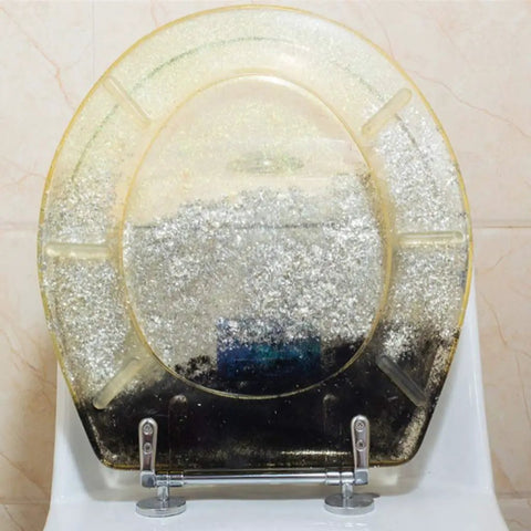 Beautiful Dolphin Toilet Seat With Soft Close Lid And Quick Release Hinges For Super Easy Daily Cleanup And A Total Bathroom Upgrade That Honestly Hits Different, oval resin seat with mosaic design.