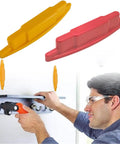 Lonfgrc High Sensitivity Magnetic Studs Sensors Tool for Drywalls and Wood Wall Builtin Technology Red with yellow and red tools.