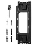 Pro Grade Door Jamb Hinge Jig for Easy No Fuss Install across Eight Size Options from 2-1/2 In to 6 In and Five Door Thicknesses, Black