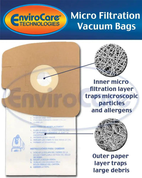Replacement Multi Layer Micro Filtration Vacuum Bags 18 Pack For Eureka Mighty Mite 3670 3680 Series Canisters Replaces 60295A