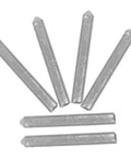12 Pc Aluminum Filler Rods Welding Sticks for reliable low temp welds, six rods arranged fan-like, durable aluminum welding rods.