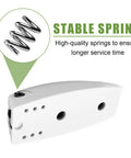 Close-up of a spring from 5 Piece RV Door Holder Kit With Sturdy Spring Clip And Mounting Screws, preventing slamming and accidental closures.
