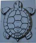 Turtle Shaped Stepping Stone Mold For DIY Concrete Garden Pathway Pavers ABS Plastic Casting Mold Makes Over Fifty Turtles Ideal For Lawn Decor And Patio Paths shown in close-up.