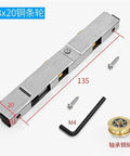 Heavy Duty Stainless Steel Sliding Door Rollers With Double Copper Wheel Bearings For Window And Shower Track, 13x20 size.