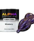 Wineberry Basecoat Auto Paint Gallon paired with color sample for a candy pearl colorshift application.