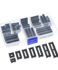 Grab This Insane 66 Pc DIP IC Socket Adapter Kit With Solder Type Design For 6 Through 28 Pin Chips And Make Your Electronics Soldering Jobs A Total Snap Today. 66-piece plastic socket kit