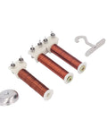 Electromagnet Current Tester Set With Helical Coil Electric Bell And Hook Portable Physics Lab Kit components on display