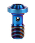 Titanium Banjo Bolts M10x20mm 1.0 Pitch Torx Head Burnt Blue Finish For Brake Fittings Universal Brake System Adapter Screws