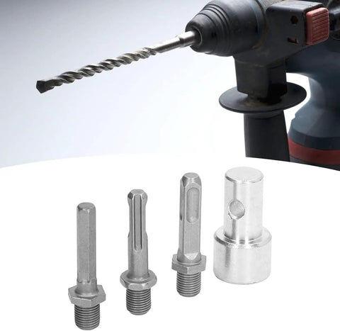1 To 3 Auger Drill Adapter For Impact Driver And Electric Drill, Carbon Steel Keyless Chuck, Switchable Bits, Earth Auger Attachment