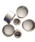 2 Pack Steel Bearing Sleeves for Shafts, Inner Diameter Options 50 52 55 mm and Outer Diameter Options 60 65 70 mm, top view