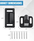 Product dimensions of All Metal RV Screen Door Latch Right Hand Upgrade Kit With Zinc Alloy Handle And High Impact ABS Hardware