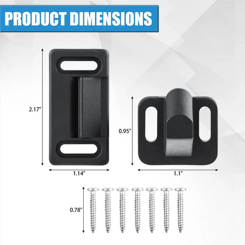 Product dimensions of All Metal RV Screen Door Latch Right Hand Upgrade Kit With Zinc Alloy Handle And High Impact ABS Hardware