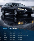Lexus sedan with fitment details for Brake Kit for Toyota Camry 2012-2017 Avalon 2013-2018 Lexus ES350 ES300h Front 11.65 Inch Rotors