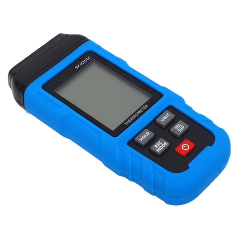 Prograde K And J Type Digital Thermocouple Thermometer Usb Rechargeable High Temp Data Logger Quad Channel Industrial Temperature Tester in blue color