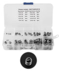 Wire Screw Sleeve Set, 60 Pieces, 304 Stainless Steel Thread Repair Inserts Kit With Plastic Box, open view showing assorted sizes.