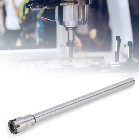 Heavy Duty ER11M 150L Collet Chuck Holder With Straight Shank Extension For Lathe And CNC Milling Tools, showcasing durable drill holder with precision depth capabilities.