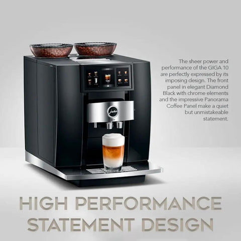 Top Shelf Automatic Espresso Machine Featuring Giant Interactive Touchscreen And Single Button Operation In Sleek Diamond Black Finish Includes Complete Gear Bundle For Serious Home Brewers Who Want Fire with coffee glass.