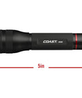 Black G450 1630 Lumen Twist Focus Flashlight Beast Mode Brightness With Pure Beam Optic And Bulls Eye Spot Beam Technology, 5-inch size