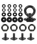 Heavy Duty T Track Mount Tie Down Anchor For Roof Racks And Truck Beds No Nonsense M8 Stainless Steel Eye Bolts And Rings