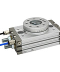 Rock Solid Pneumatic Rotary Cylinder Double Acting Air Table Actuator For Precision Vertical And Horizontal Motion Control Compatible With MSQB And MSQA Series Models Including MSQB1A MSQB2A MSQB3A MSQB7A MSQA1A MSQA2A MSQA3A MSQA7A on gray surface