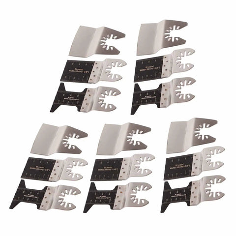 Bi Metal Curved Oscillating Tool Saw Blades Kit for Wood Metal PVC Universal Fit for Craftsman Ryobi Milwaukee DeWalt and More Heavy Duty Blades for Fast Clean Cuts and Polished Edges, 35mm width