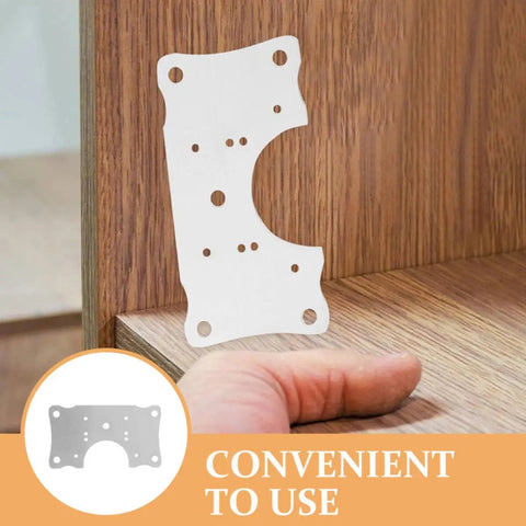 Stainless Steel Cabinet Hinge Plates 5 Pack For Kitchen Cabinet Doors Quick Fix Replacement And Repair No Fuss Easy Install