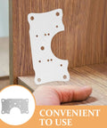 Five Pack Stainless Steel Cabinet Hinge Plates For Frameless Cabinets with wooden cabinet background