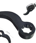 Heavy Duty Crowbar Adapter For Three Eighths Inch Drive Ratchets With Flexible Ratcheting Angles, compact chrome vanadium