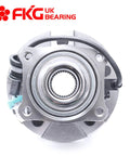 Front view of Rear Wheel Bearing Hub Assembly With ABS For 2005 To 2006 Chevy Equinox, 2006 Pontiac Torrent, 2002 To 2007 Saturn Vue 5 Lug