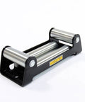 10 Inch 9500 To 12000 Lbs 4 Way Roller Steel Fairlead For UTV ATV Winch Accessory, Heavy Duty Powder Coated Bracket, 254mm Hole Spacing, Galvanized Hardware, CE Certified. Front view