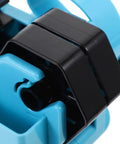 Close-up of the Semi Automatic Heat Tape Cutter With Compact Desktop Packing Station And Lightweight Tape Holder For Quick Box Sealing And Top Shelf Shipping Hustle The Reliable Gadget For Smooth Tape Dispensing Routine Blue details.