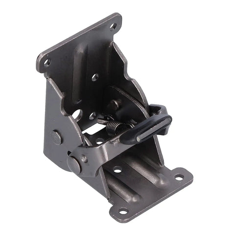 Self Lock Folding Bracket With Aluminum Alloy Construction, 120 Degree Rotation, 3.4cm Folded Thickness, Black Bronze Finish