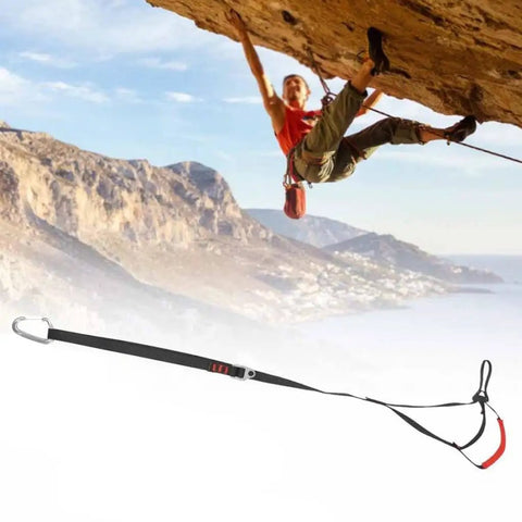 Adjustable Climbing Lanyard With Ascender And Foot Pedal Belt For Hanging Stands Trail Ready Rugged Outdoor Gear in action