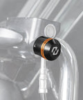 Orange Brake And Clutch Cable Ferrule Covers And Cable Gland For Harley Touring Models CVO Limited FLHTKSE 2015-2020 And Electra Glide Ultra Classic FLHTCU 2014-2019 For A Ride-Ready Boss Look, black CNC aluminum close-up