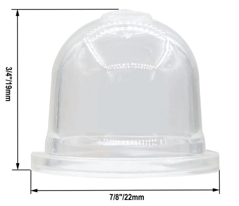 Clear primer bulb for 3 Hole Fuel Line Gas Tank Grommet 21mm ID Replacement For Trimmer And Power Blower Series Fits SRM 230 260 265