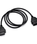 OBD II 16 Pin Car Diagnostic Extension Cable Male To Female 5ft 150cm OBD2 Extension Lead Flexible Durable Diagnostic Extender
