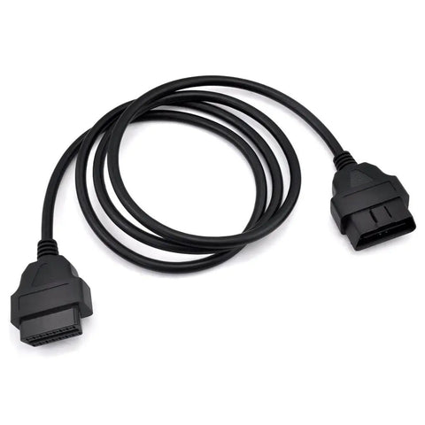 OBD II 16 Pin Car Diagnostic Extension Cable Male To Female 5ft 150cm OBD2 Extension Lead Flexible Durable Diagnostic Extender