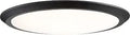Verge Sleek Ultra Low Profile Flush Mount Ceiling Light 1 Light LED 30W Oil Rubbed Bronze With Brushed Nickel Accent Modern Fixture