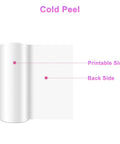 Heat Transfer Film Roll 13 Inch By 328 Feet For A3 DTF Printer premium PET film with labeled printable and back sides, cold peel