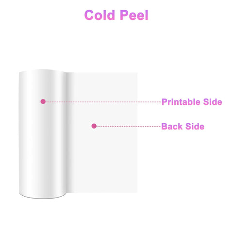 Premium Double Sided Transfer Film Roll For Direct To Film Printing 12 Inch By 328 Feet Easy Peel Stretchable, showing printable and back side