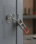 Toggle Clamp Latch Over Center Locking Mechanism for Securing Equipment Cases and Machinery Panels Carbon Steel Silver Finish