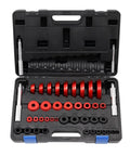 Heavy Duty 43 Piece Bearing Install Seal Driver Puller Kit 6061 Aluminum Alloy Wear Resistant For Auto Service DIY Garage Projects case open
