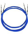 Universal 23 Ft Outboard Shift And Throttle Cable Set For 3300 33C Control Boxes Blue Two Piece Cables