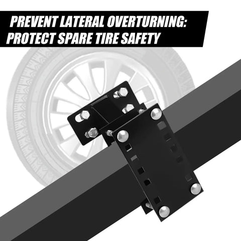 Beefed Up Heavy Duty Spare Tire Carrier Mount For Trailers And Boats, Locking Holder Fits 4 5 6 Lug Wheels, 4 To 5.5 Inch Bolt Patterns