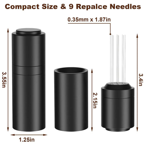 Espresso Distribution Tool WDT Style With 18 Stainless Steel Needles 0 35mm For Even Grounds In The Portafilter Like A Pro Barista Favorite